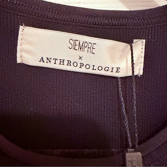 NWT Siempre x Anthropologie - Black and White Midi Dress - Picture 12 of 15